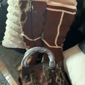 A boot and pocket book